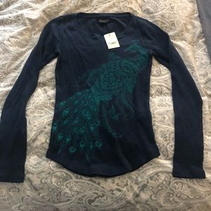 LUCKY BRAND Waffle Knit Top